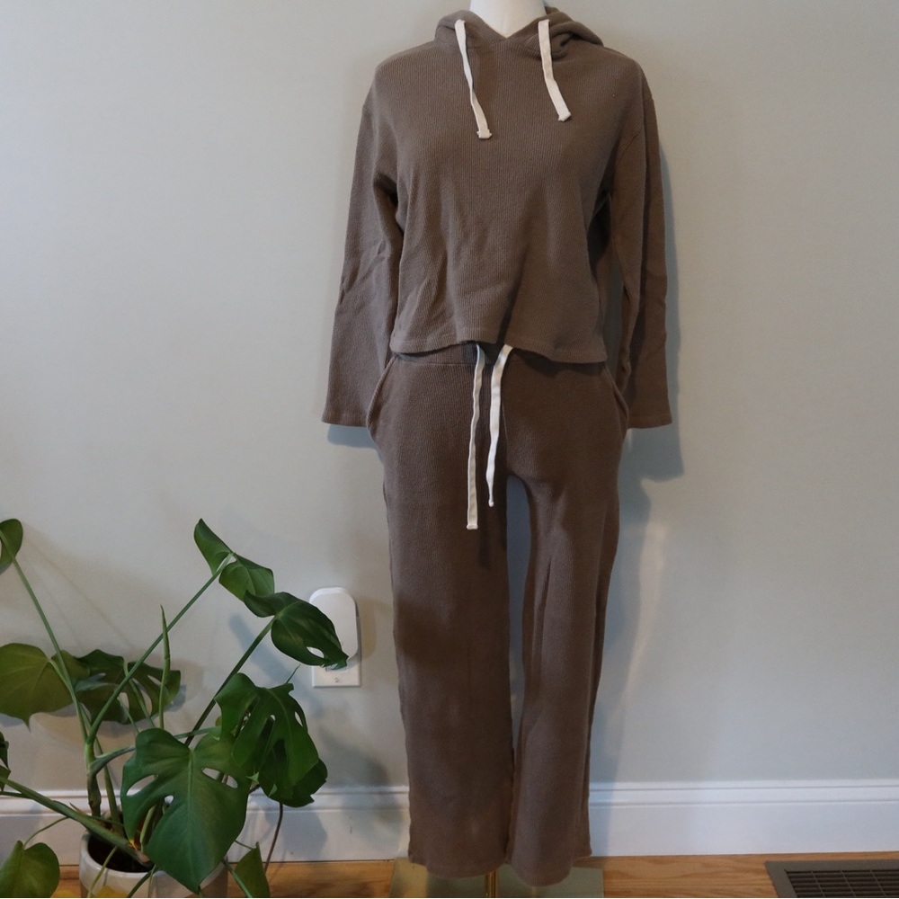 Cozy Brown Monrow Women's Hoodie and Pants Set